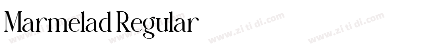 Marmelad Regular字体转换 Marmelad Regular字体转换
